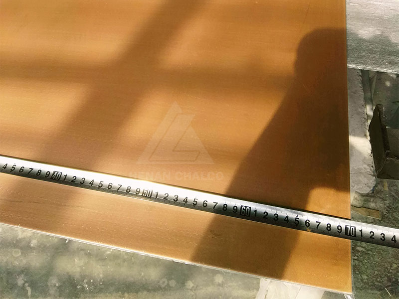 Chapa de aluminio revestida de cobre para sustrato de radiador