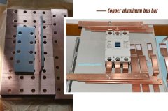 Aplicación de barra colectora de cobre y aluminio en equipos de baja tensión.